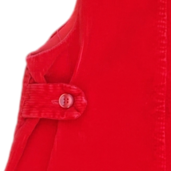 Vintage The Universal from Kmart Overalls Red Corduory Baby 24 Months - Picture 4 of 5